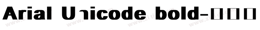 Arial Unicode bold字体转换
